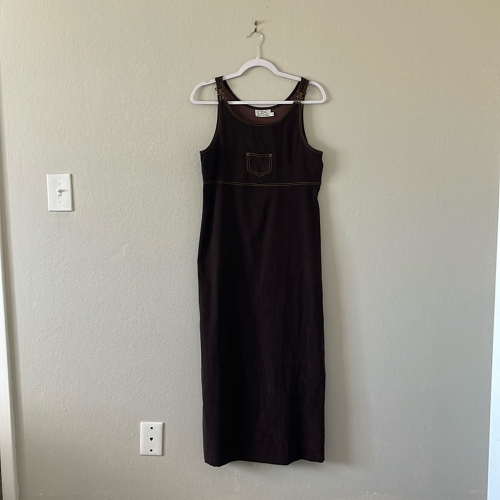 Mocha Brown Long Fall Dress